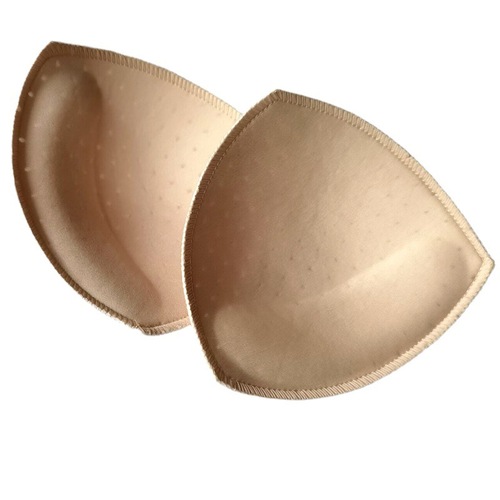 Triangular breathable hole sponge breast pad insert sports bra swimsuit bra pad cup cross-border locking thickened breast pad