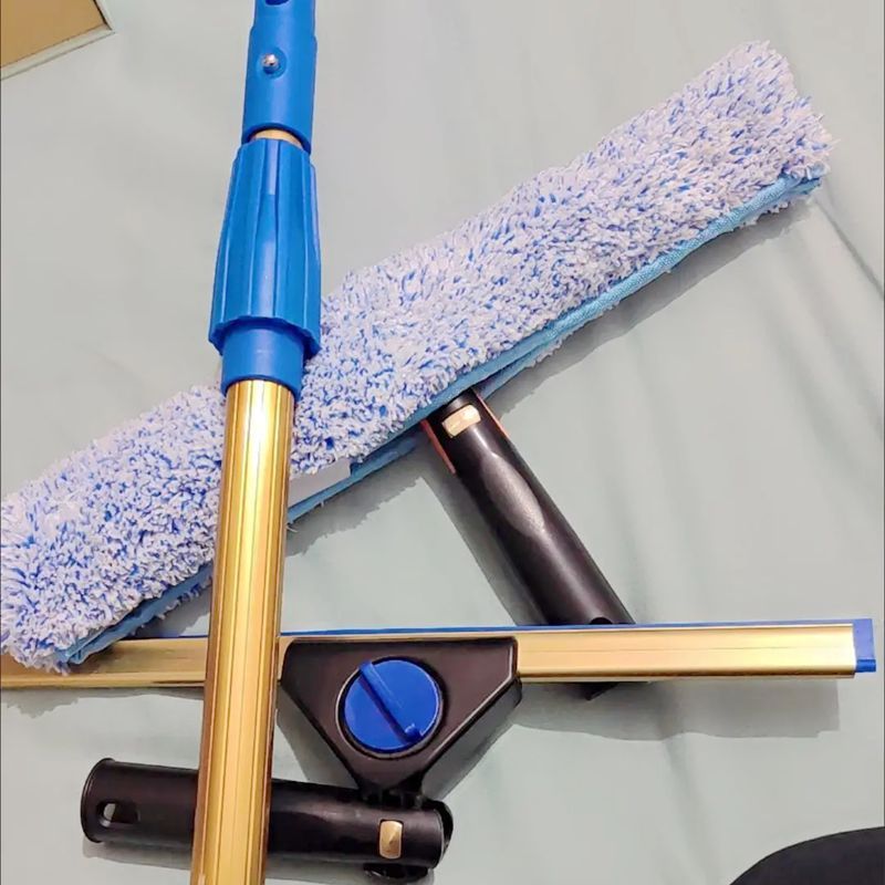 Universal Glass Scraper Three-piece Set Copper Glass Cleaning Package Cleaning Tool Cha Window Buckle Titanium Alloy