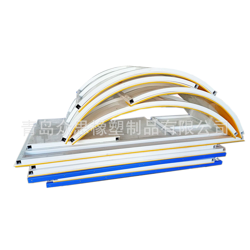 滑冰馆界墙防撞护栏PE聚乙烯塑料板围挡护板