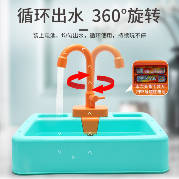 Dishwasher toy Douyin toy puzzle girl out of water kitchen…