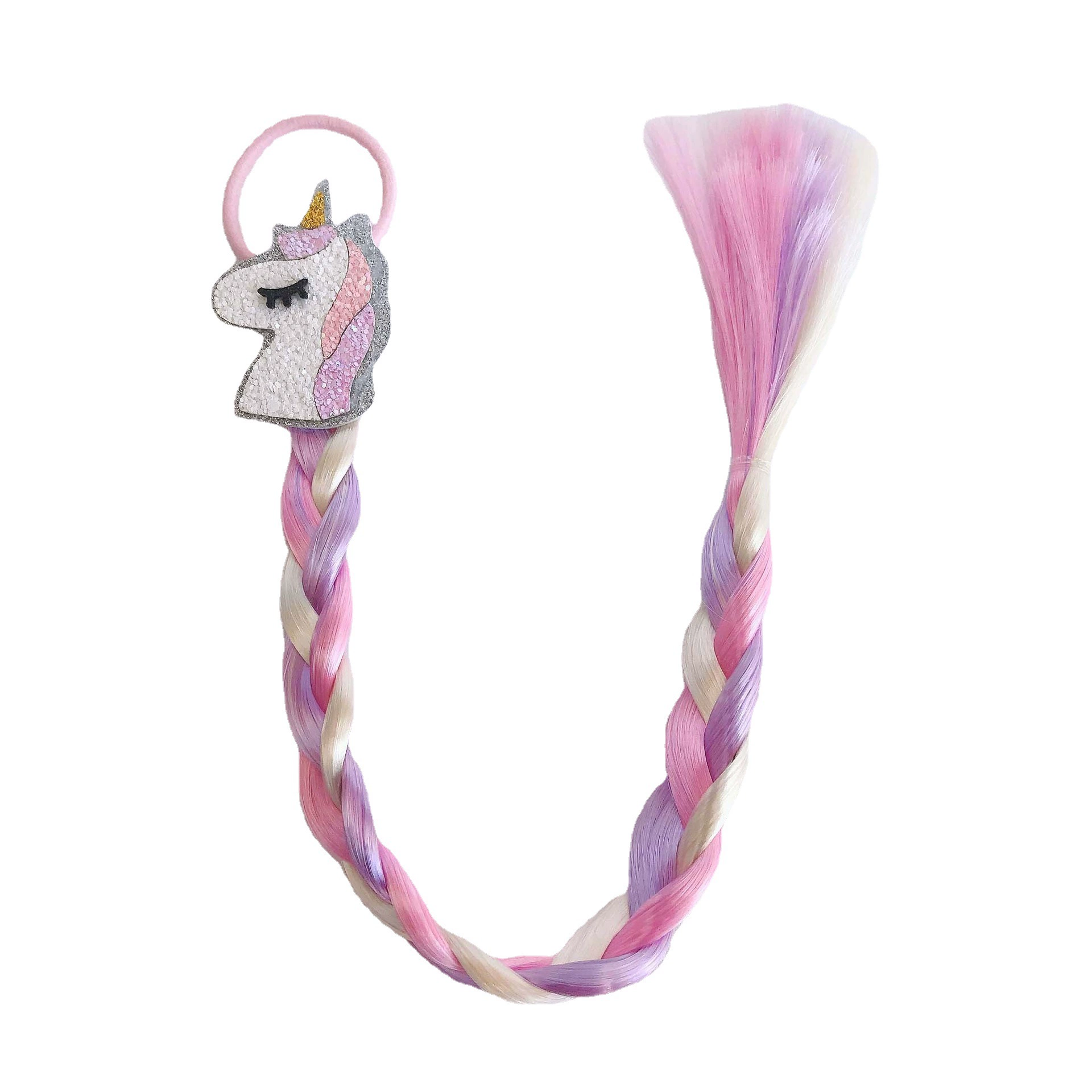 Детская wig с хвостиком, игрушка, единорог
