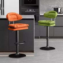 吧台椅子现代简约旋转高脚凳酒吧椅收银前台升降靠背椅吧台高凳子