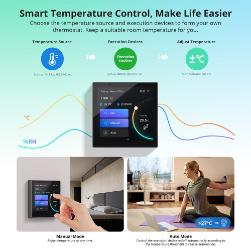 SONOFF NSPanel Pro smart WIFI voice switch panel touch screen central control center Zigbee gateway