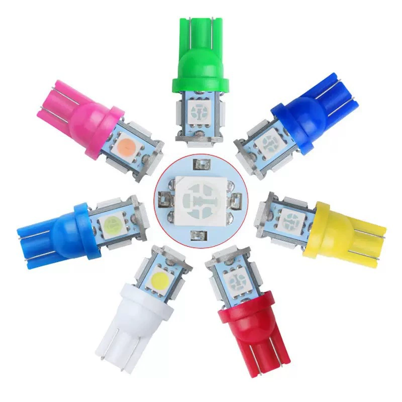 Автомобильная лампа T10 5050 5 лампа 5W5 широтная лампа световой лампы мотоцикла рулевого управления светодиодный свет синий