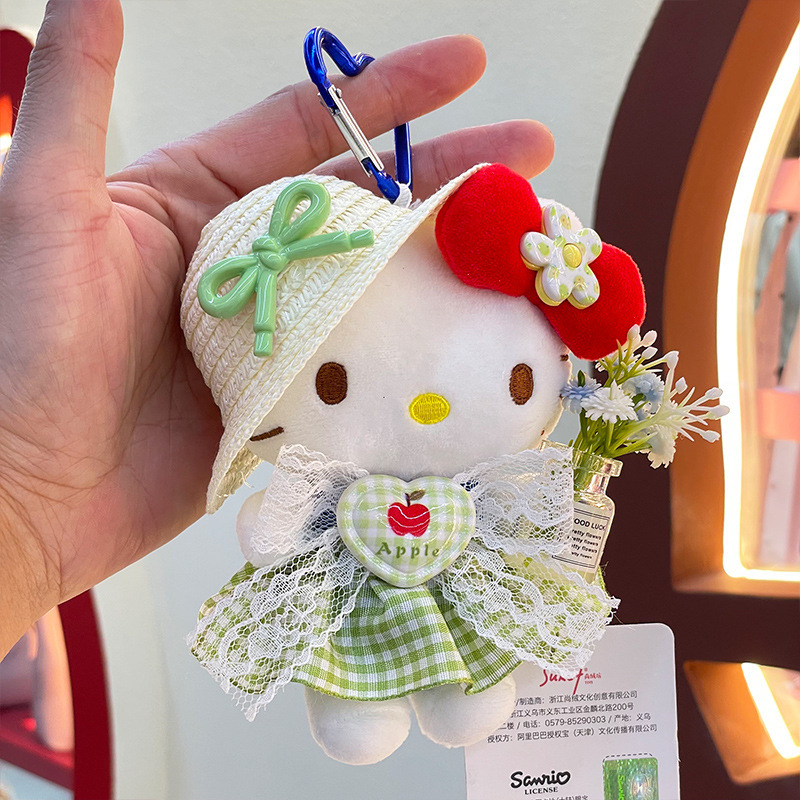 [Only Doll Clothes] Hellokitty Doll Plush Bag Pendant Costume Doll Clothes 10- 14cm Universal Set