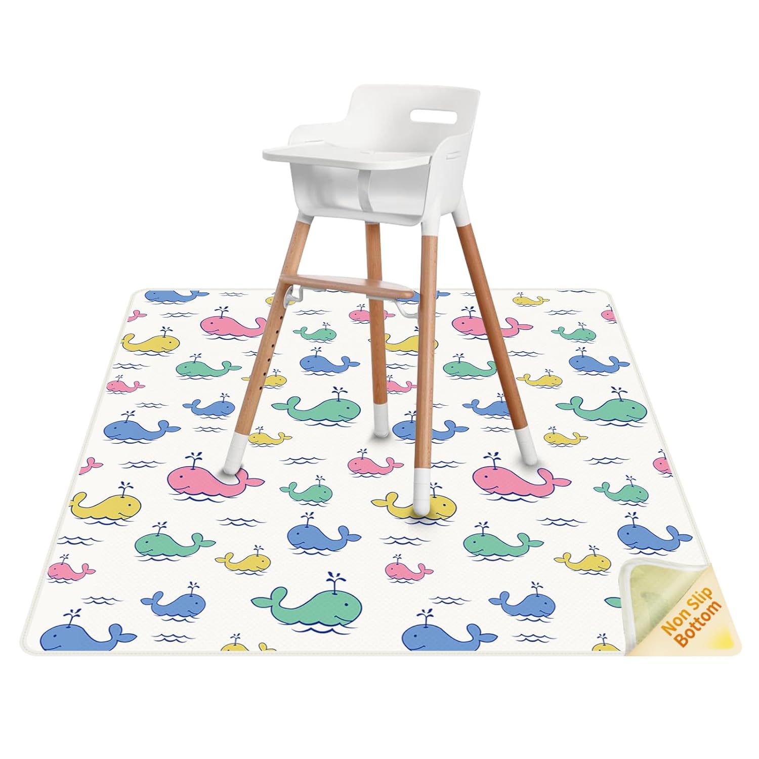 Cross-border children's high-foot dining chair mat non-slip floor mat game mat picnic mat tablecloth anti-dirty waterproof chair drawing mat