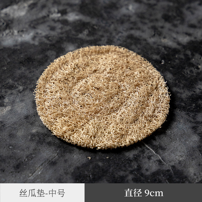 Estilo japonés de absorción de agua Loofah olla estera montaña de arcilla púrpura olla de Kung Fu ceremonia del té juego de té accesorios de ratán olla estera de Té