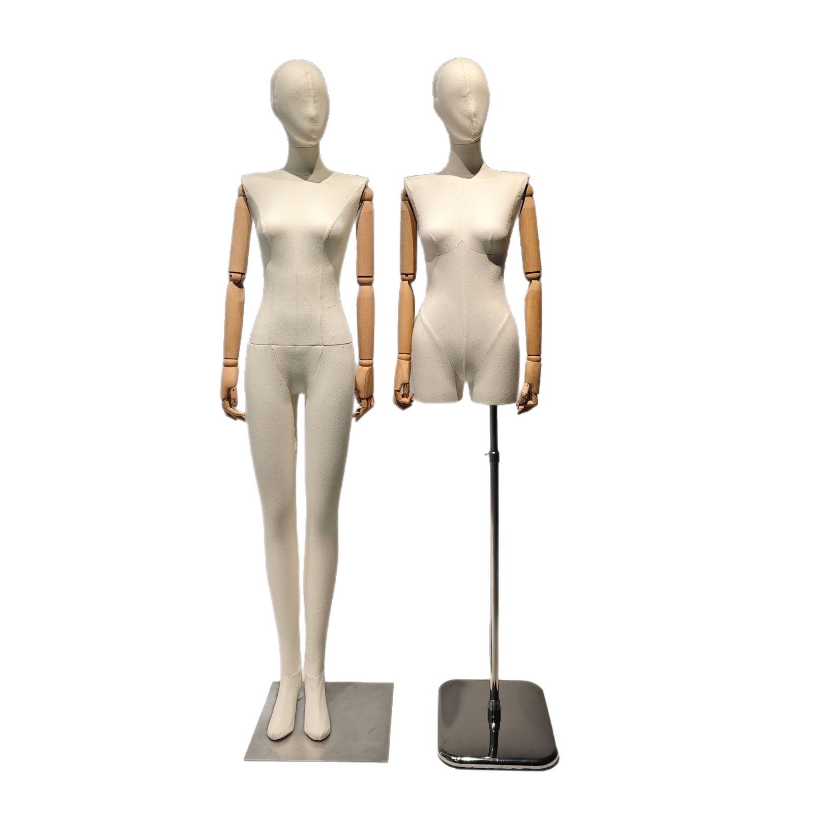 Modelo de hombro plano de piernas divididas estante de exhibición de ropa tienda de ventanas maniquí plataforma de cinco caras modelo de cabeza modelo de vestido de boda accesorios femeninos