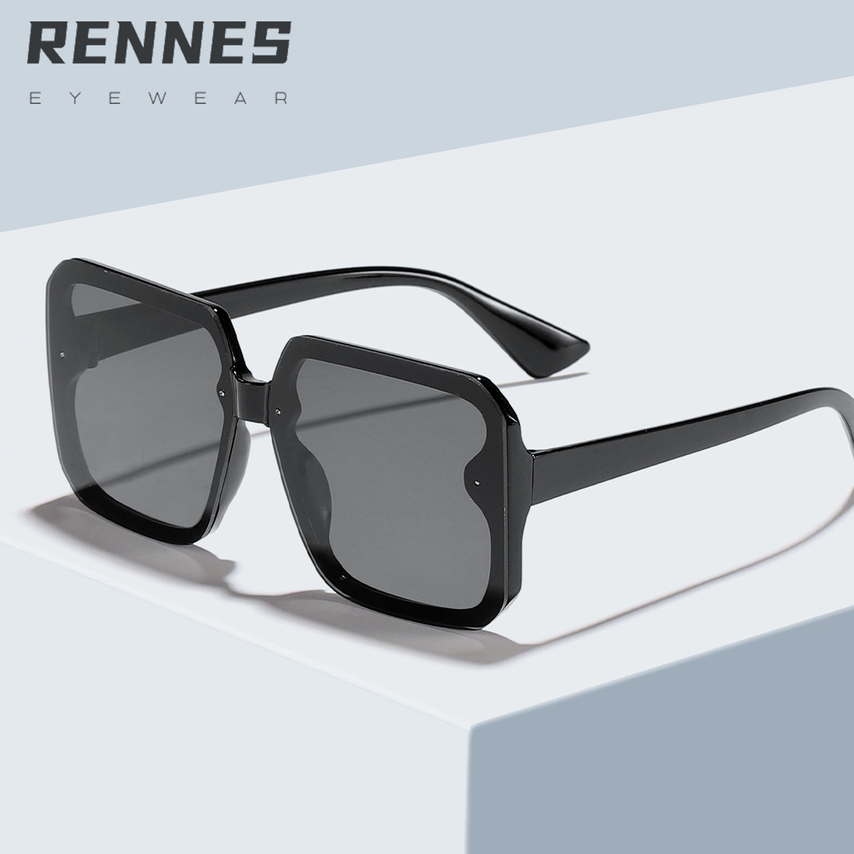 Nuevas gafas de sol de sombra exterior de marco generoso para PC transfronterizas