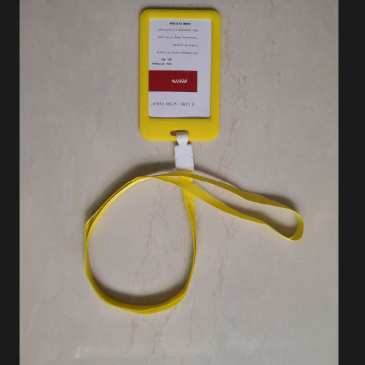 Funda protectora para tarjeta de identificación, porta tarjetas de autobús transparente de doble cara, porta tarjetas de identificación laboral, porta tarjetas de identificación de estudiante, cordón para tarjeta de identificación de exposición
