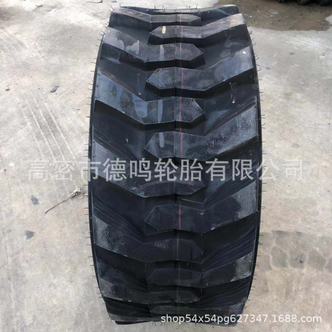 Maquinaria de construcción 14-17.5 patín de dirección cargador neumático pequeño neumático excavadora R-4 patrón de espiga