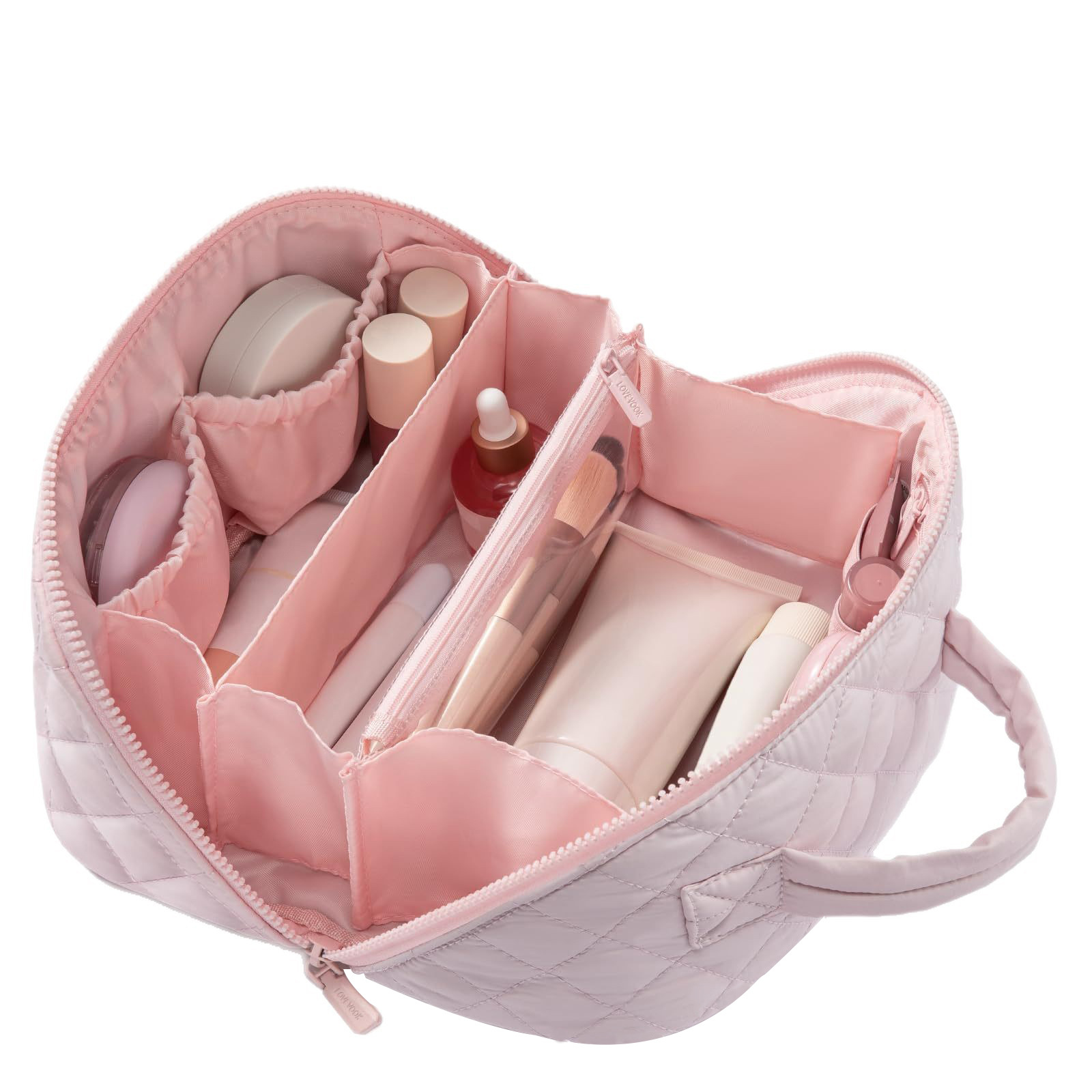 Bolsa de maquillaje para mujeres 2025 nuevo viaje portátil de alta calidad bolsa de maquillaje portátil de gran capacidad bolsa de almacenamiento de cosméticos