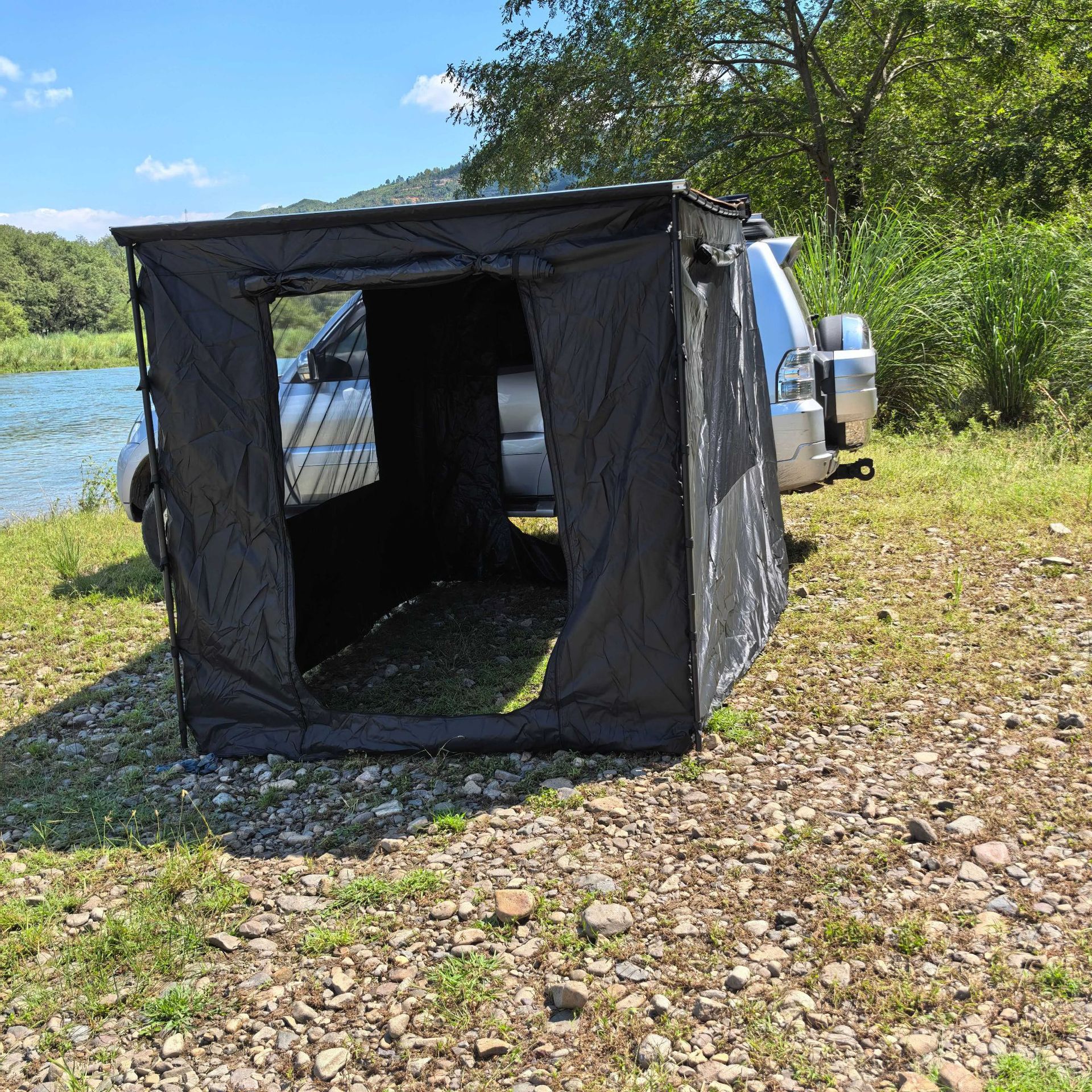 Car Side Tent, Side Tent, House Canopy, Car Side Cloth House, Car Rainproof, Sunproof, Mosquito-Proof Tent, Outdoor