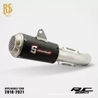 RS KTM DUKE/RC390 модифицированная выхлопная труба средней части LV-10 высокопроизводительная прямая