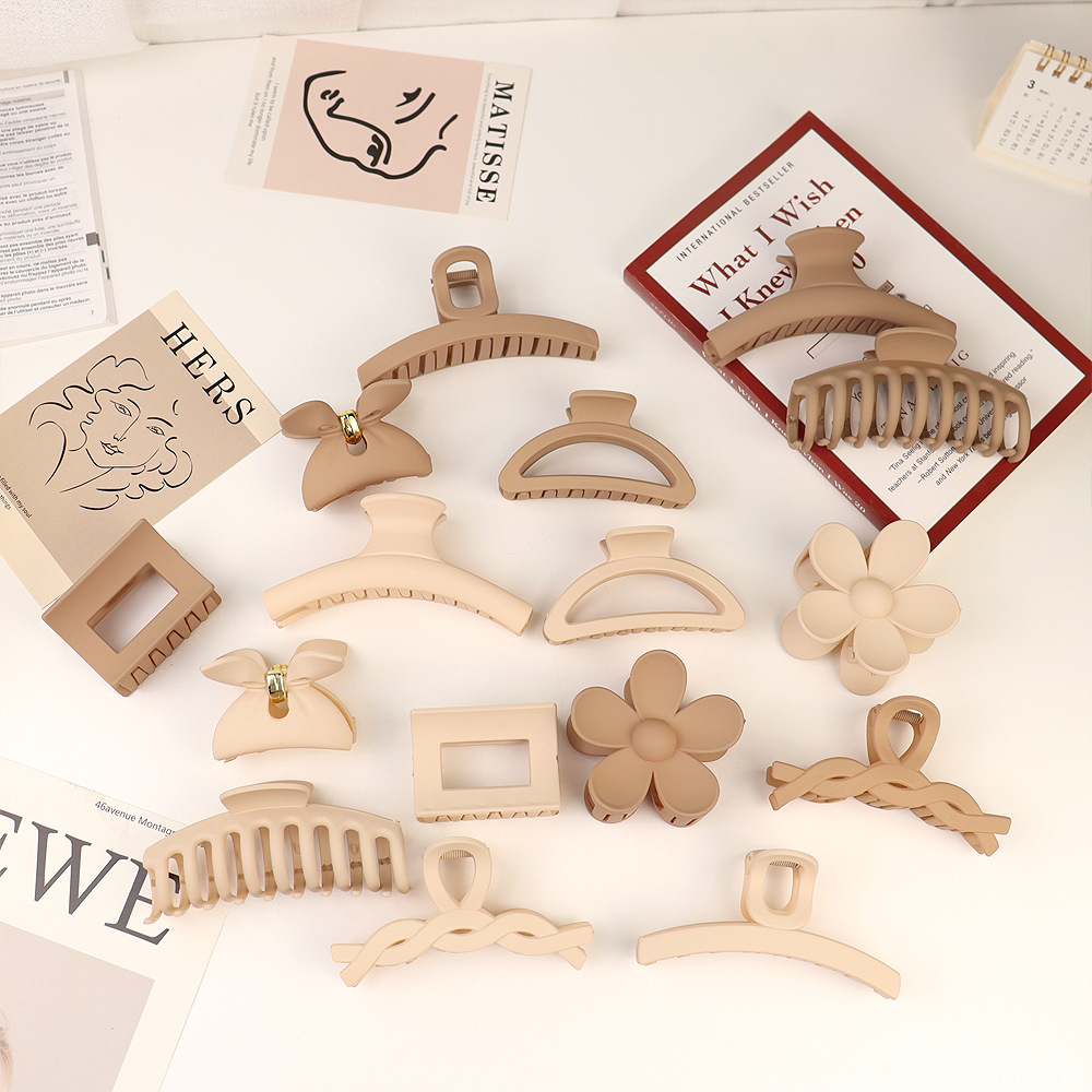 Clip de pelo de baño updo transfronterizo Cabeza trasera clip de pelo grande clip de pelo fijo temperamento clip de pelo clip de tiburón celebridad de Internet