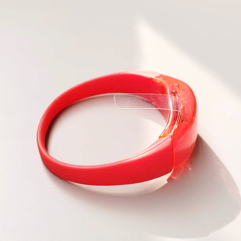 Pulsera luminosa de silicona botón LED nocturno con bols de mano de concierto fabricantes de props de animación al por mayor concierto
