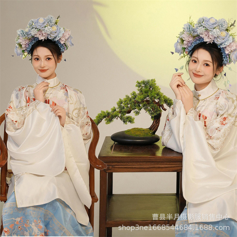 New Studio Chinese Photo Theme Clothing Girl Photo Retro Song Dynasty Wedding Dress Ancient Dress Ming Hanfu