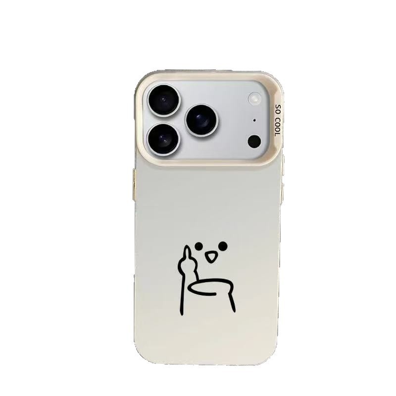 搞怪手势适用苹果17Promax手机壳个性元气壳iPhone16/15/14欧美13|undefined