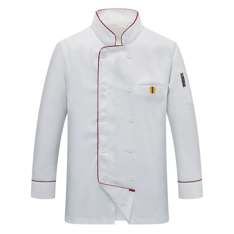 Оптовая продажа униформы для кухонных работников: мужские рубашки с длинным рукавом для поваров, одежда для персонала кухни, рубашки с коротким рукавом, водонепроницаемые, белые, грязеотталкивающие.