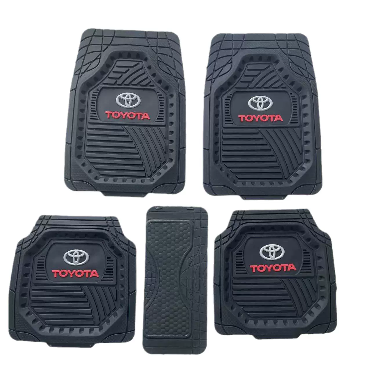 外贸热销款PVC汽车脚垫车标立体脚垫 盆型可裁剪