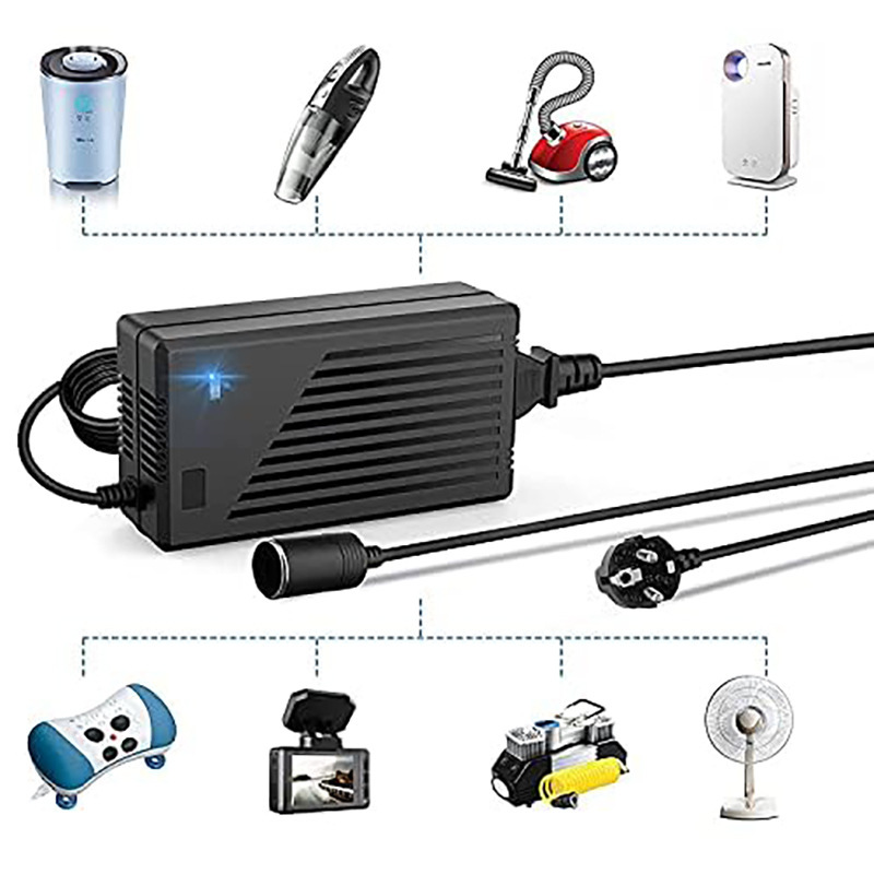 220V转12V15A电源转换器 180W车载冰箱充气泵电源适配器通用型|undefined