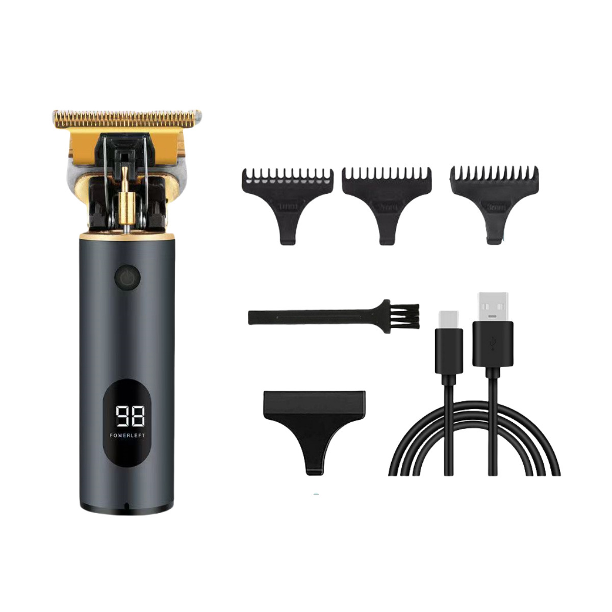 Corte de pelo eléctrico especial transfronterizo profesional de escultura empuje eléctrico corte de aceite empuje casero empuje corte de cabeza calva artefacto empuje eléctrico