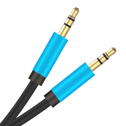 Male to male audio cable for car 3.5mm mobile phone universal AUX car speaker audio head-mounted double-ended cable