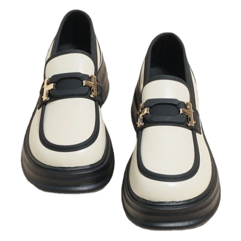 2025 New Mary Jane Loafers for Women, Casual Student Shoes, Black Shoes for Women, British Style Thick-Soled Small Leather Shoes