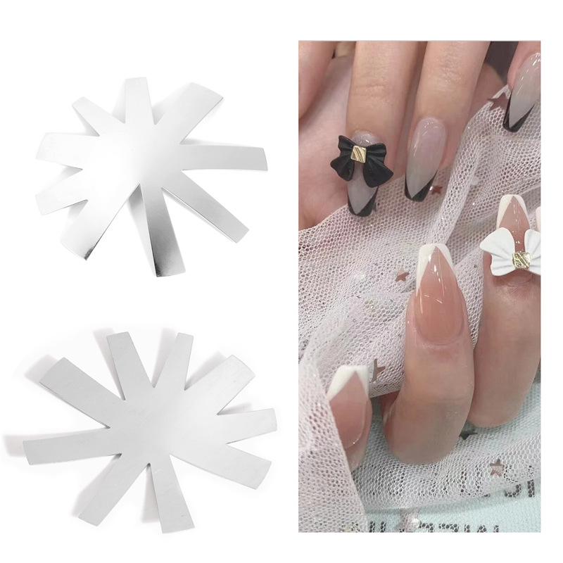 template for manicure stainless steel
