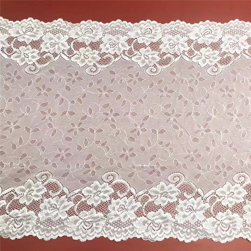 现货40CM宽弹力蕾丝花边春秋蕾丝打底衫花边女装童装花边辅料批发