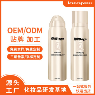 Oem Customized Makeup Remover Spray, Full Face Cleansing, Gentle and Non-Irritating Plant Extract Essence, Portable Makeup Remover for Lazy People