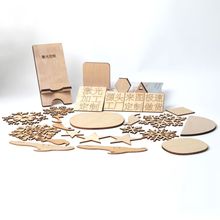 木制激光雕刻logo打标木板雕刻字体镂空加工木质激光切割镭射打标