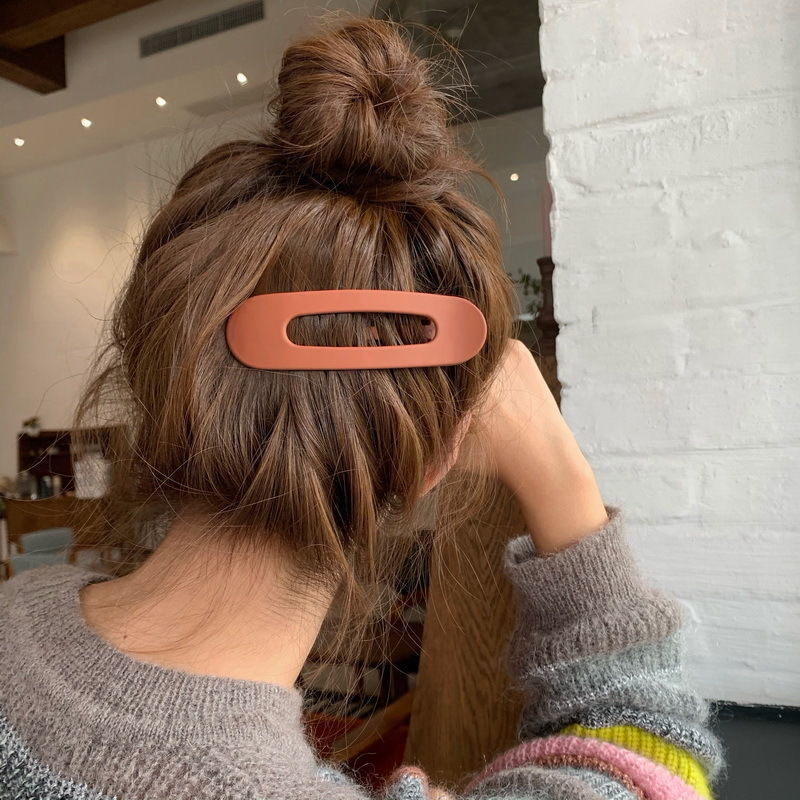 Internet Celebrity Hairpin Large One-character Clip Side Clip Girl's Back Head Hairpin Cute Bangs Hairpin Top Clip Simple Headwear