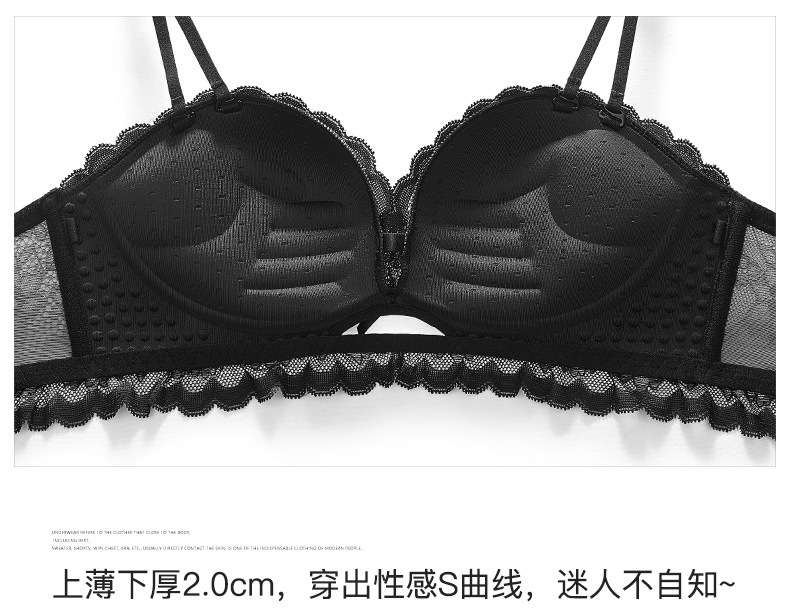 Caliente 3312 inalámbrico sexy LACE BRA push up BRA traje de ajuste sin tirantes tubo superior ropa interior para mujeres
