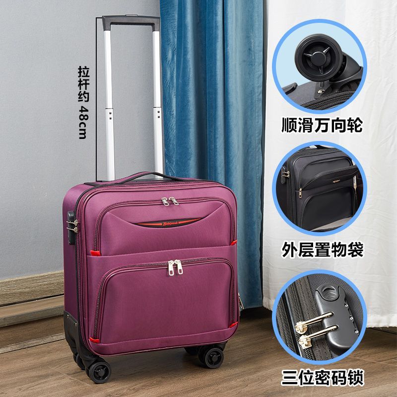 Rueda universal equipaje ligero pequeño equipaje Carro de embarque 19 contraseña femenina caja de viaje mini macho 18 pulgadas 16