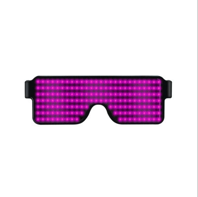 Source factory LED light glasses dynamic display glasses LED shutter glasses Halloween cheer props