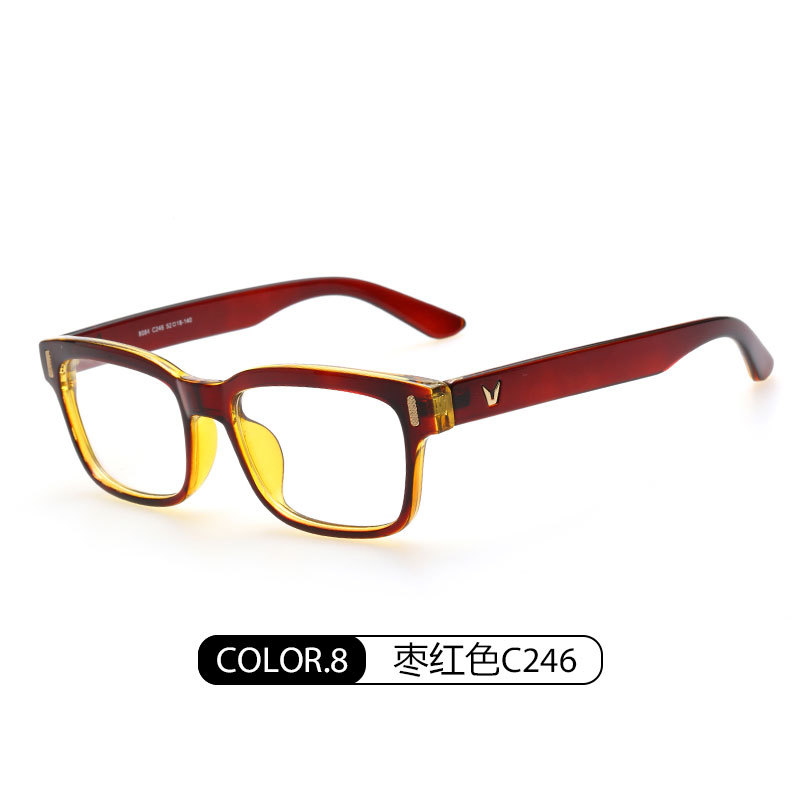 Nuevo estilo Coreano cuadrado gafas lisas 8084 gafas unisex marco puede ser equipado con miopía artística retro gafas lisas