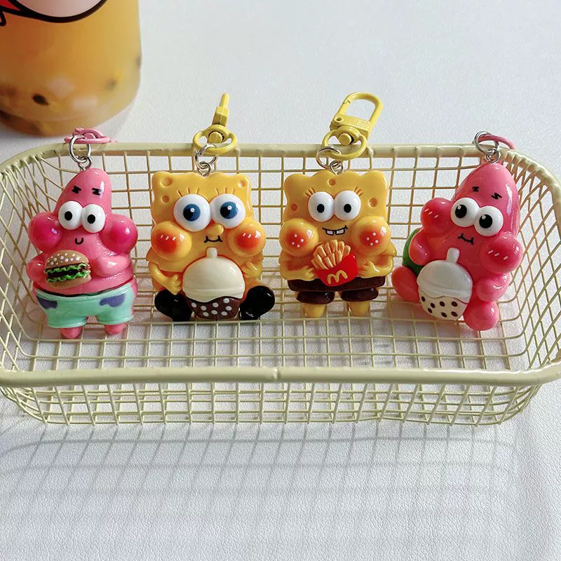 Sponge children's keychain, backpack for beloved, Birthday gift
