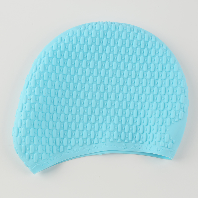Verano de silicona agua gota gorro de natación extra grande deportes burbuja gorro de natación elástico impermeable protección auditiva grande pelo largo no apretado