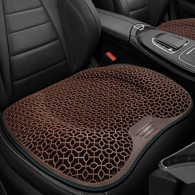 Car Lumbar Support Cushion, Waist support - caramel-brown-cushion-8968b-single