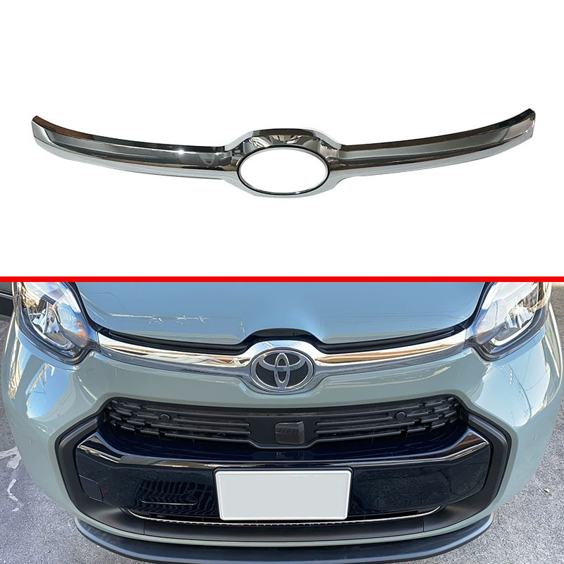 Подходит для Toyota 23 Sienta крышка отделка Модифицированная средняя Сетка декоративная яркая полоса наклейка логотип автомобиля рамка внешние аксессуары