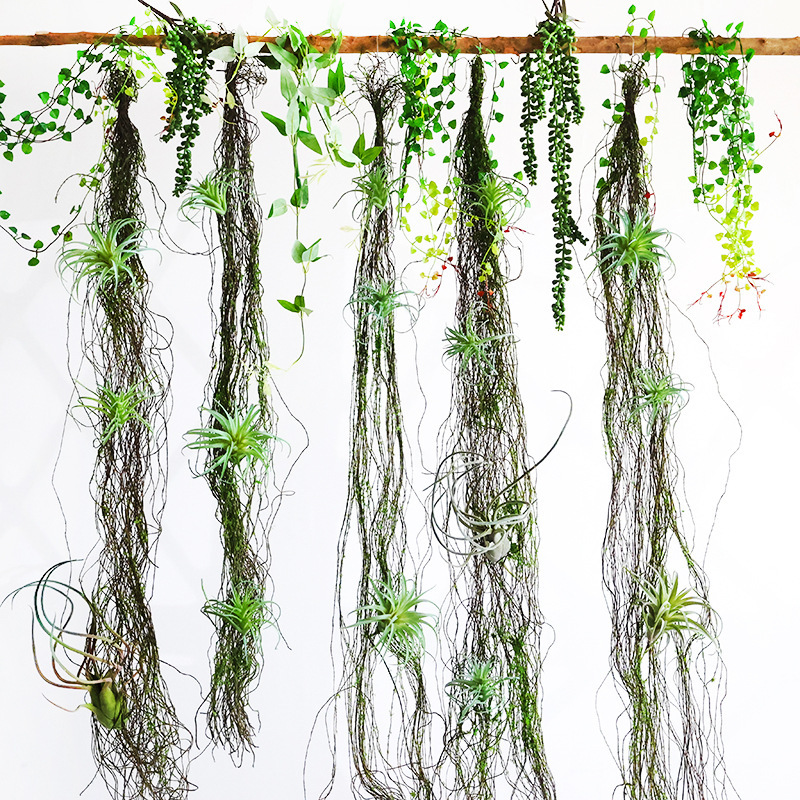 Mori simulation Moss Vine dried vine landscape decoration holiday rattan Moss vine hanging display branch floral