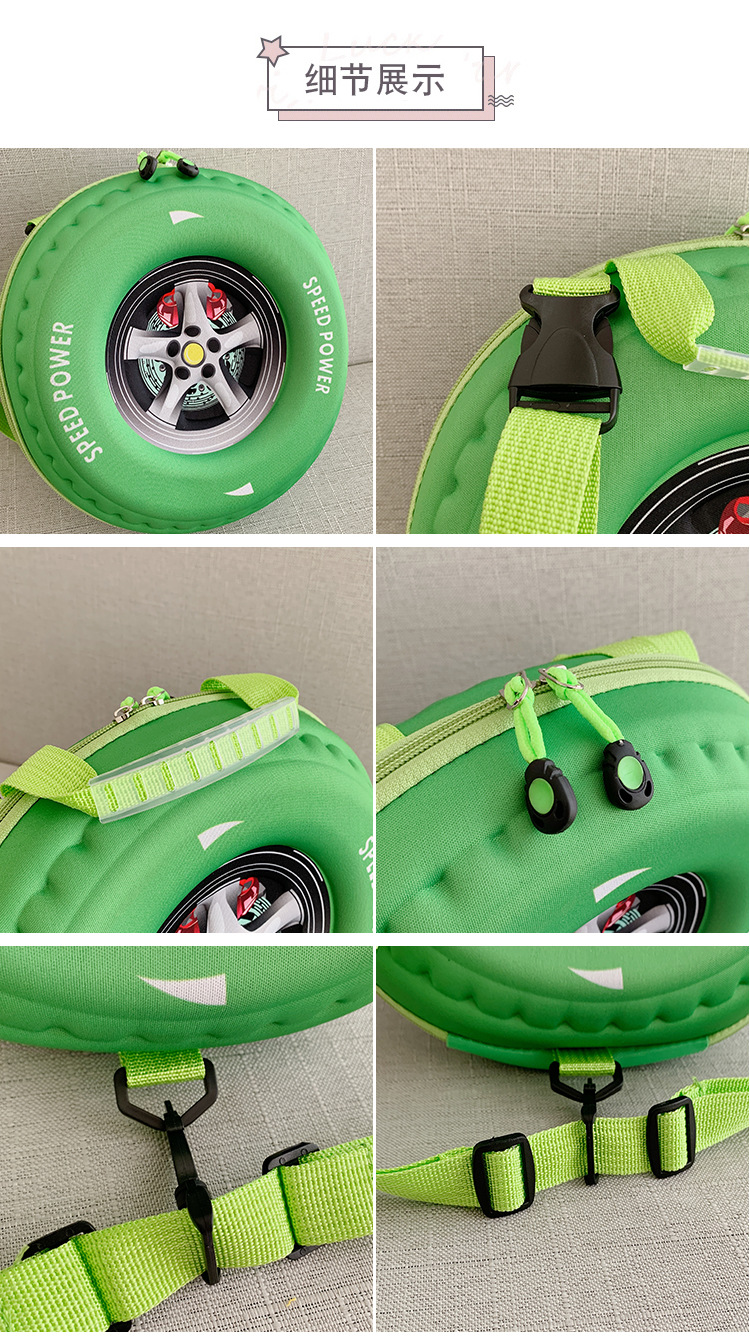 2022 Spring New stylish and high-quality tire bag, Korean style simple and fashionable casual handbag, crossbody children's schoolbag undefined