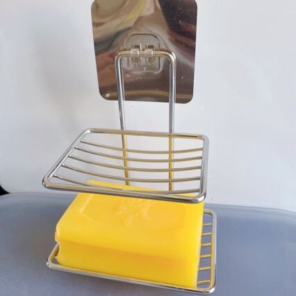 No-Drill Suction Cup Stainless Steel Soap Holder Soap Dish Suction Cup Soap Holder Soap Rack Draining Soap Holder