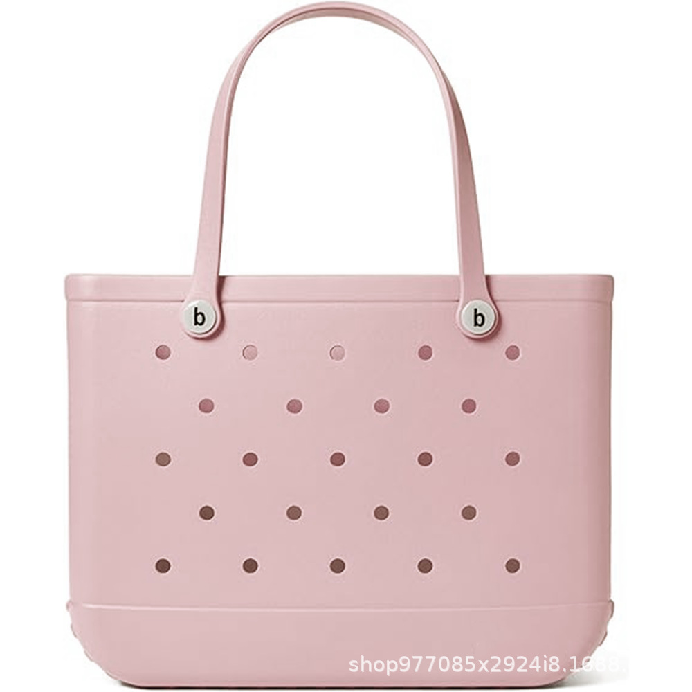 Eva bolsa de playa bolsa de agujero ligera europea y americana moda diy bolsa de mano de gran capacidad bolsa de hombro especial junto al mar