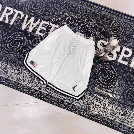 2024 Summer New Jordan AJ Mesh Breathable Quick Dry Casual Sports Basketball Shorts Striped Design Basketball Pants