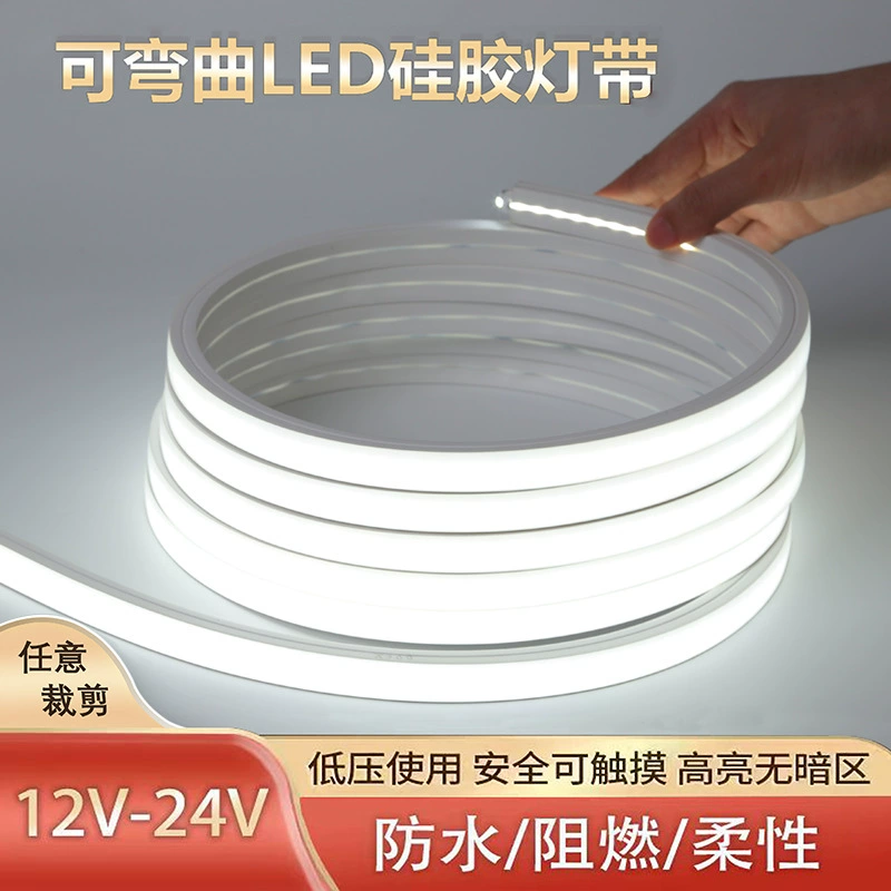 led silicone lamp with embedded surface mounted long line lamp outdoor waterproof flexible soft linear lamp indoor lamp slot