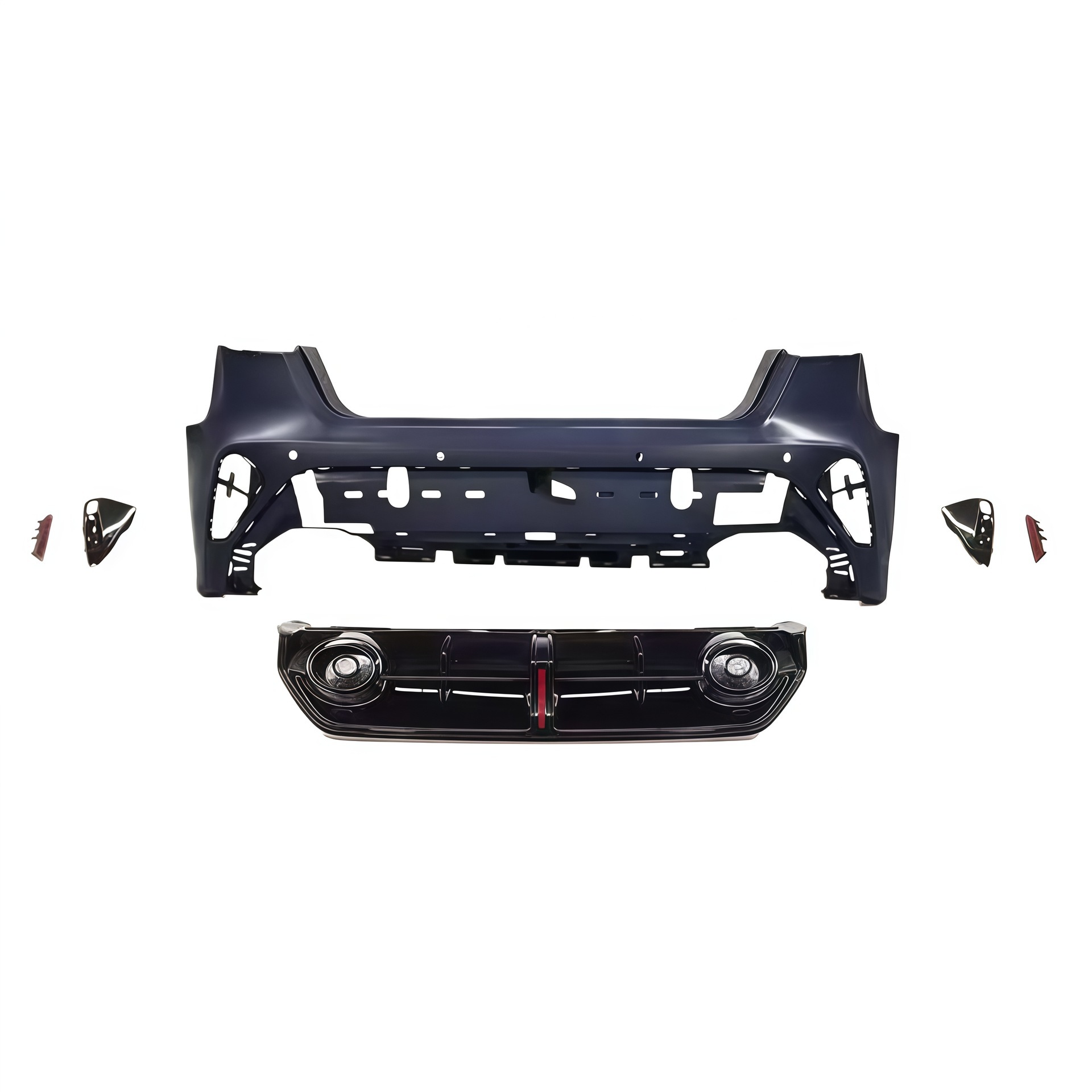 Suitable for Audi A3 models from 2017-2020, this is a front bumper and grille upgrade kit for converting the old model to the new RS3 style