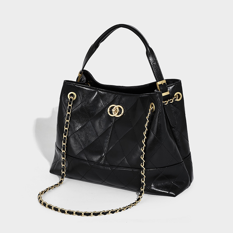 Xiaoxiangfeng2025 nuevo otoño y invierno de Nicholls herramienta de hierro de un hombro, bolsa de mano de moda de gran capacidad, bolsa de mano