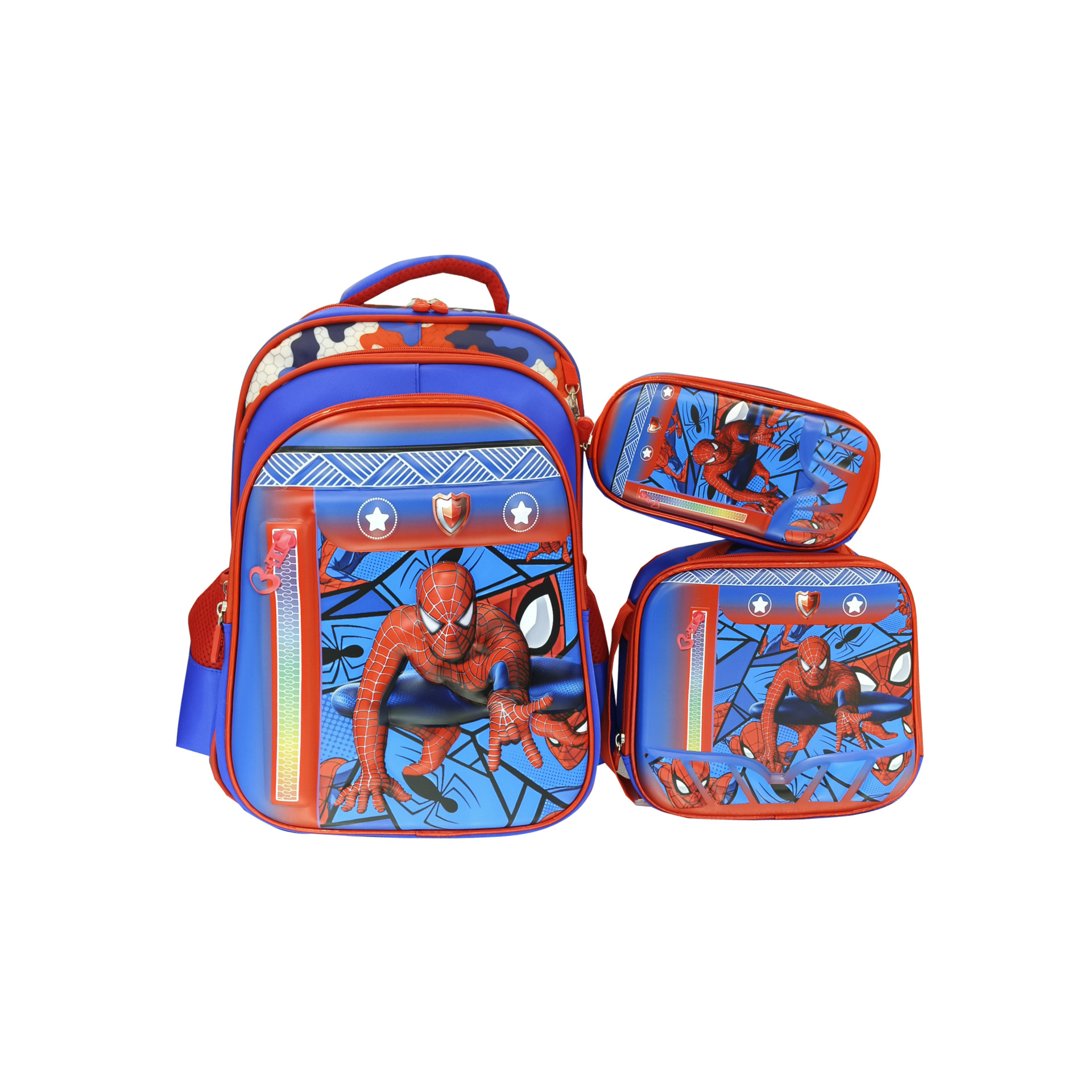 Los estudiantes de la escuela primaria de stock de fábrica pueden empacar mochilas escolares trolley, bolsas de almuerzo, bolsas de lápices, mochilas de dibujos animados lindos para niños de tres piezas